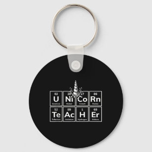 Periodic Table Of Elements Unicorn Teacher Back To Key Ring