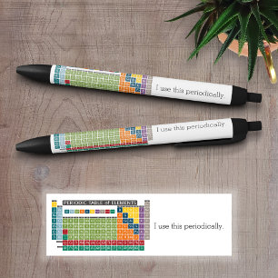 Periodic Table of Elements - Use Periodically Black Ink Pen