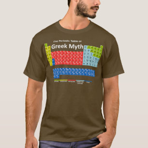 Periodic Table of Greek Mythology  T-Shirt