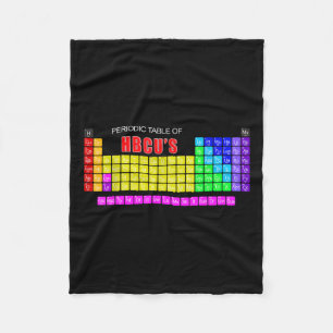 Periodic Table Of Hbcus Blerd  Fleece Blanket