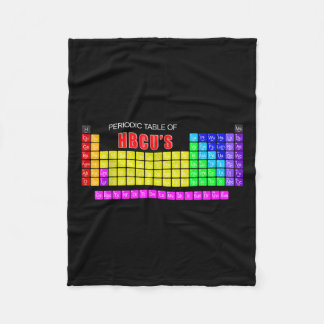 Periodic Table Of Hbcus Blerd  Fleece Blanket