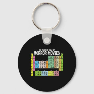 Periodic Table Of Horror Movies Chemistry Science Key Ring