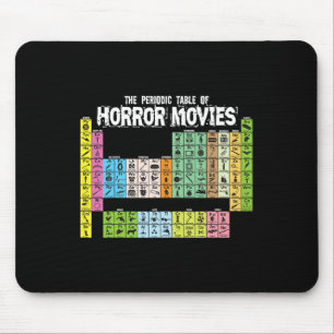 Periodic Table Of Horror Movies Chemistry Science Mouse Mat