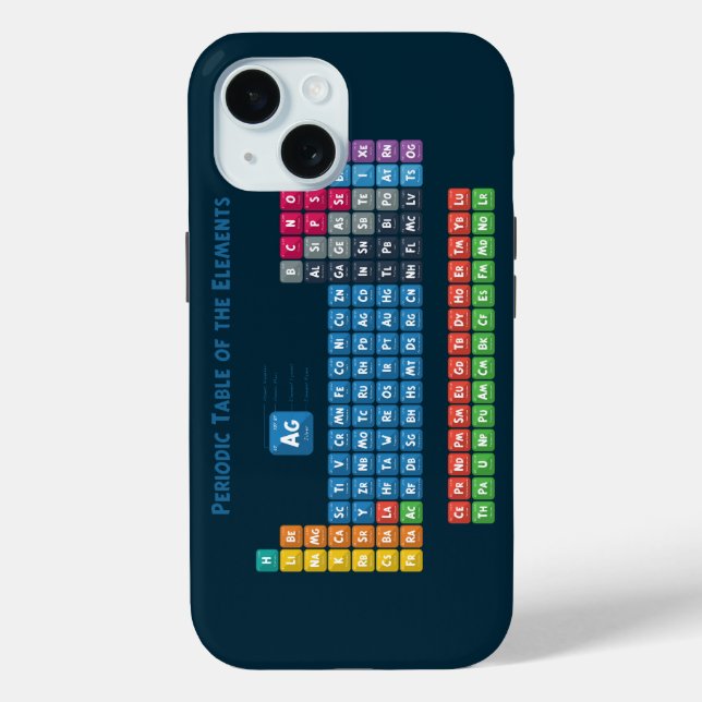 Periodic Table of the Elements 2 Case-Mate iPhone Case (Back)