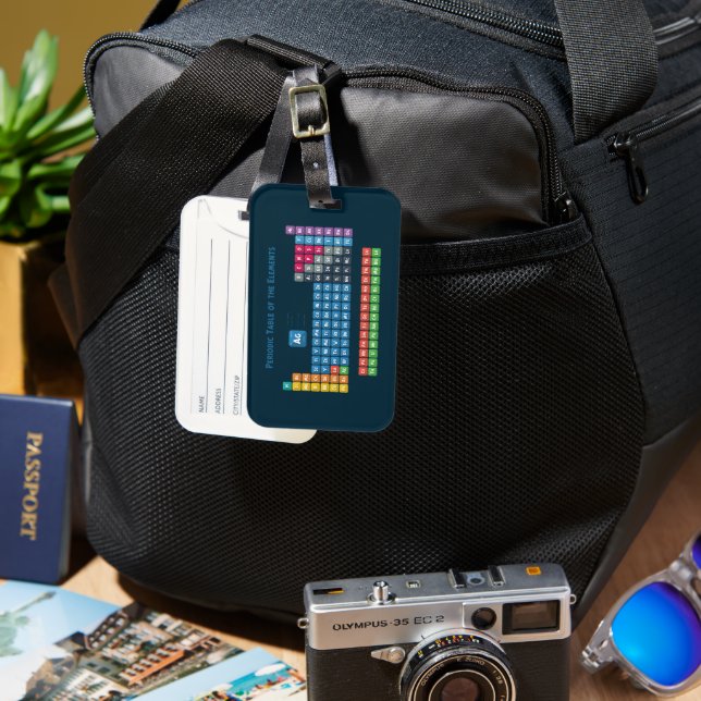 Periodic Table of the Elements 2 Luggage Tag (Front & Back)