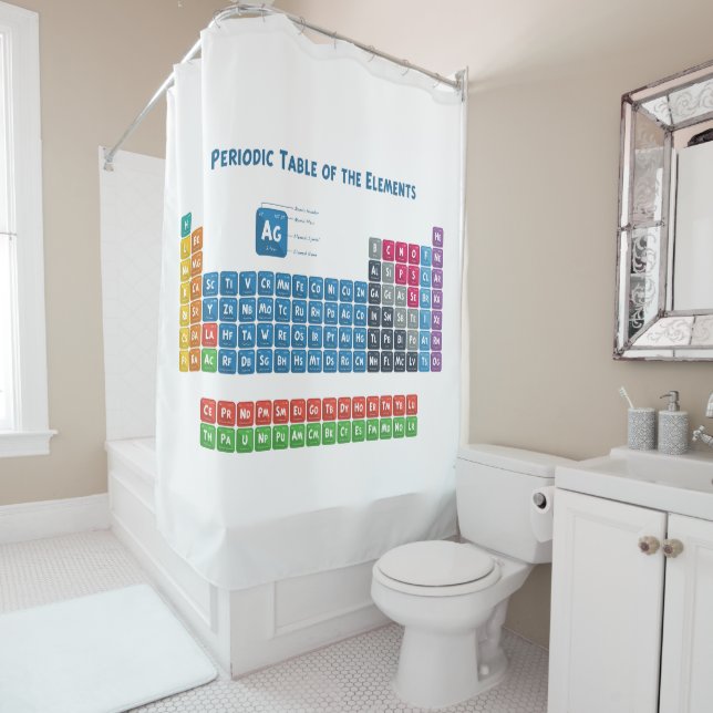 Periodic Table of the Elements 2 Shower Curtain (In Situ)