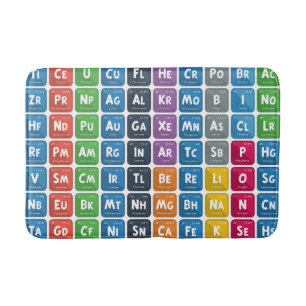 Periodic Table of the Elements 3 Bath Mat