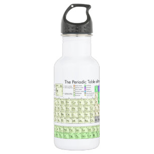 Periodic Table of the Elements 532 Ml Water Bottle