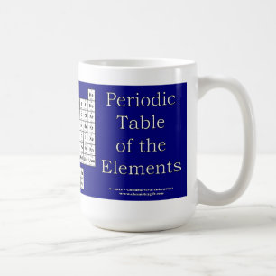 Periodic Table of the Elements Mug - Blue