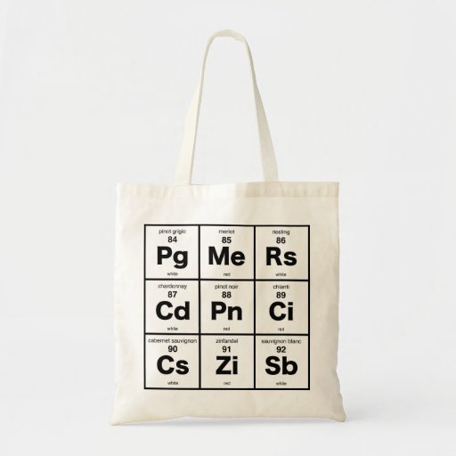 Periodic Table of Wine Tote Bag