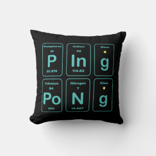 Periodic Table Ping Pong Fun Cushion