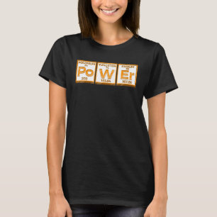 Periodic Table Power Fitness Elements Loves Scienc T-Shirt