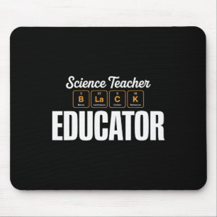 Periodic Table Science Teacher Educator Black Hist Mouse Mat