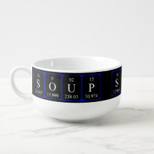 Periodic table Soup - the chemical formula for soup soup mug