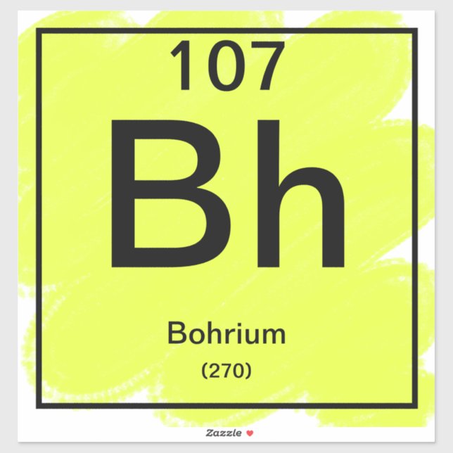 Periodic Table Sticker - Bohrium (Sheet)