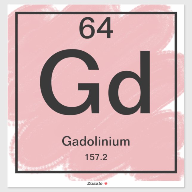 Periodic Table Sticker - Gadolinium (Sheet)