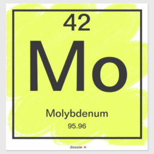 Periodic Table Sticker - Molybdenum