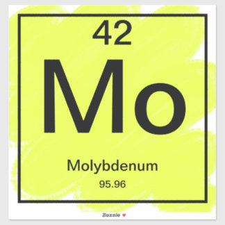 Periodic Table Sticker - Molybdenum