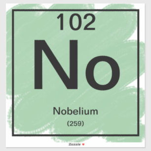 Periodic Table Sticker - Nobelium