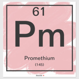 Periodic Table Sticker - Promethium