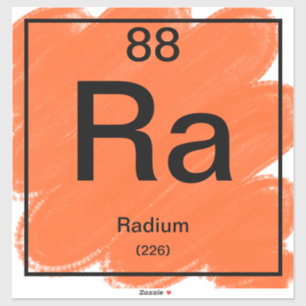 Periodic Table Sticker - Radium