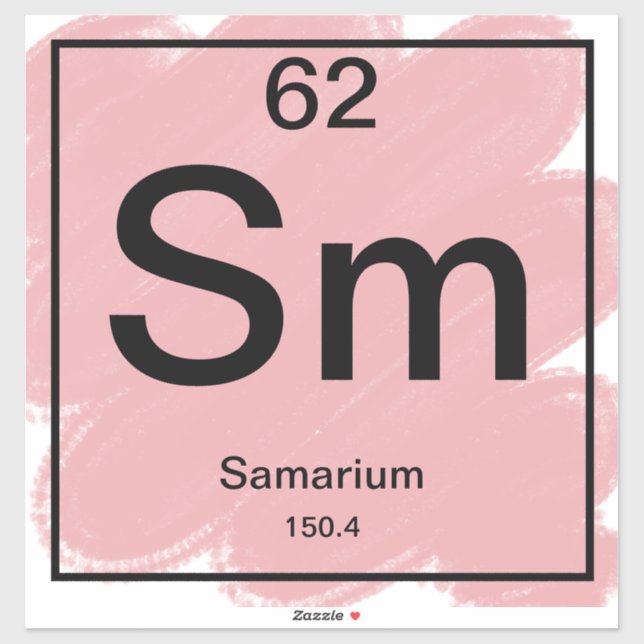 Periodic Table Sticker - Samarium (Sheet)