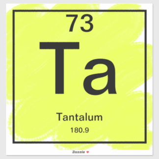 Periodic Table Sticker - Tantalum