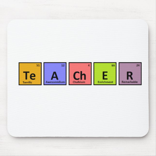 Periodic Table Teacher Appreciation Mouse Mat (Front)