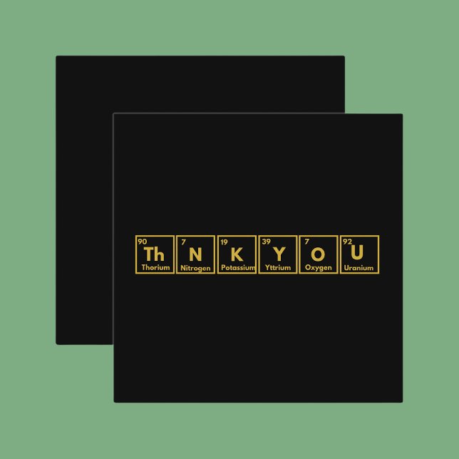 Periodic table Thank you card (Creator Uploaded)