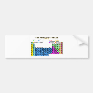 PERIODIC TABLES BUMPER STICKER