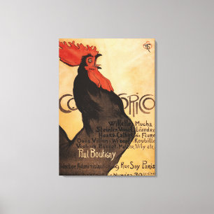 Periodical Cocorico Rooster Promotional Poster Canvas Print