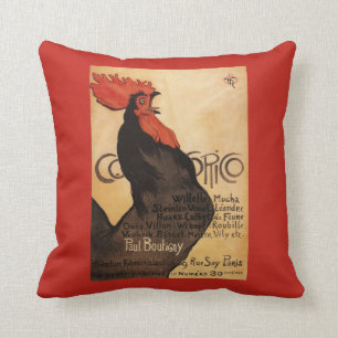Periodical Cocorico Rooster Promotional Poster Cushion