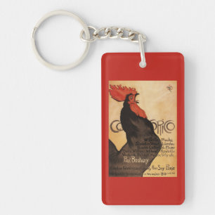 Periodical Cocorico Rooster Promotional Poster Key Ring