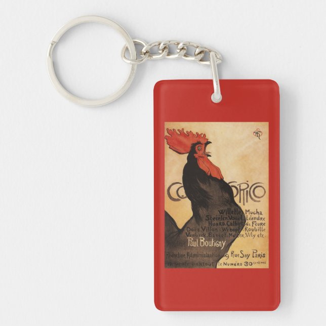 Periodical Cocorico Rooster Promotional Poster Key Ring (Front)