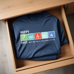 Periodical Table Elements Happy Father's Day Tri-Blend Shirt