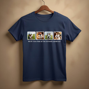 Periodical Table Elements Happy Father's Day Tri-Blend Shirt