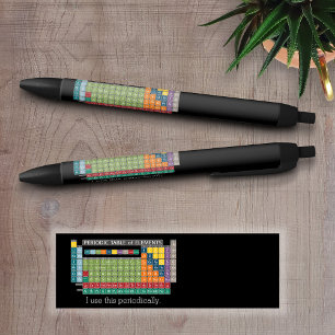 Periodically Periodic Table of Elements - Students Black Ink Pen
