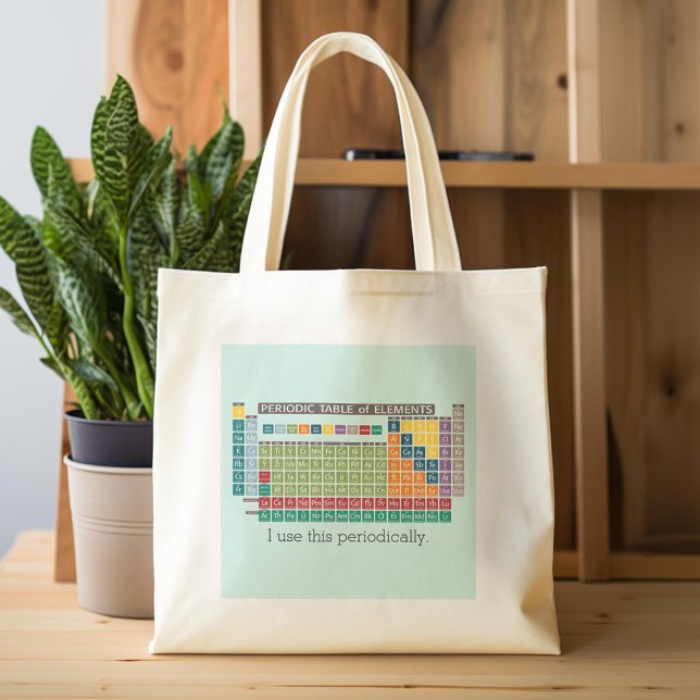 Periodically Periodic Table of Elements Tote Bag (Custom Tote Bag)