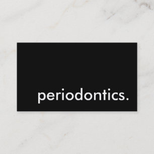 periodontics. business card