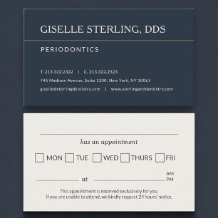Periodontics Office Appointment Reminder Card