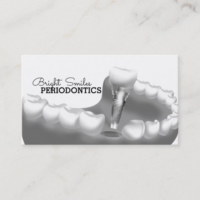 Periodontist Dentist Business Card (Front)