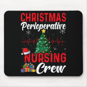 Perioperative Nurse Pre Op Nursing Christmas Crew  Mouse Mat