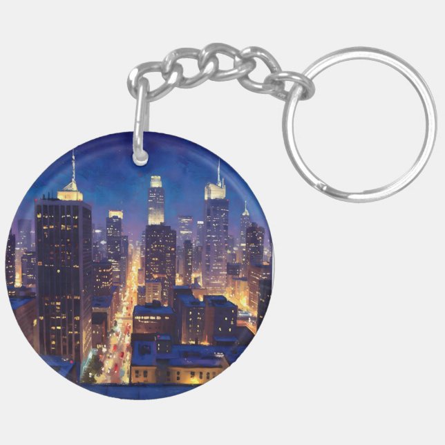 Peripheral Metropolis View Key Ring (Back Left)