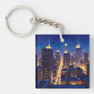 Peripheral Metropolis View Key Ring