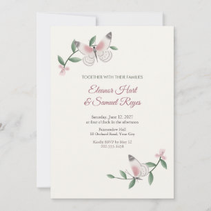 Perisama Butterfly Wedding Invitation