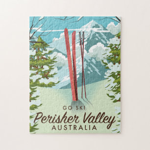 Perisher Valley Australia ski. Jigsaw Puzzle