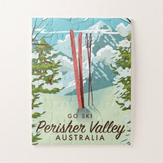 Perisher Valley Australia ski. Jigsaw Puzzle