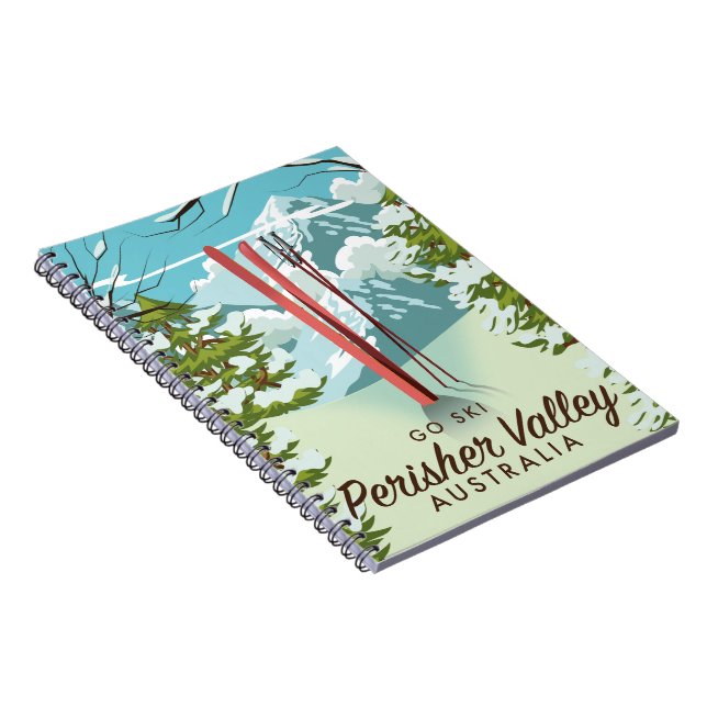Perisher Valley Australia ski. Notebook (Right Side)
