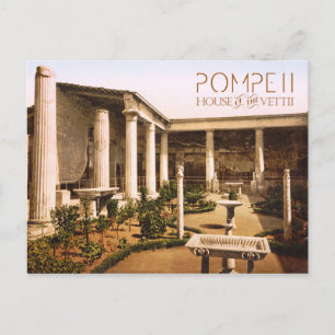 Peristyle of the House of the Vettii, Pompeii Postcard