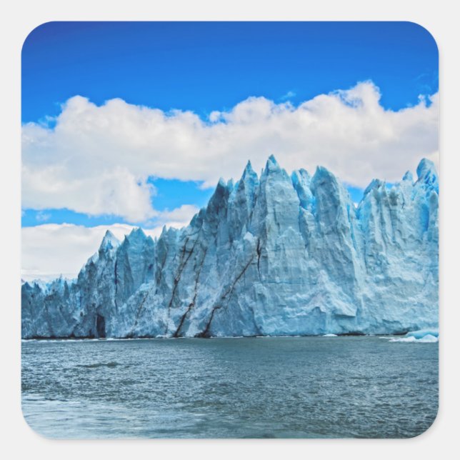 Perito Morena Glacier, Patagonia Square Sticker (Front)